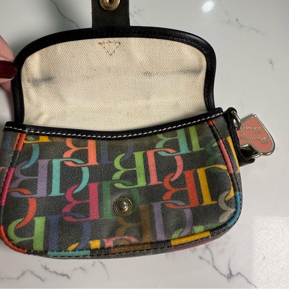 DOONEY & BOURKE Vintage Rainbow Scribble Wristlet - Picture 2 of 6